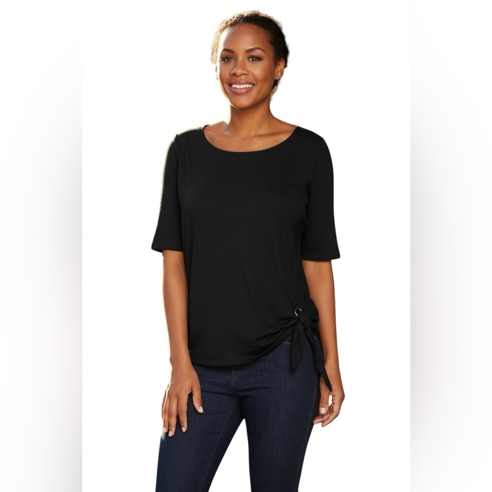 Belle by Kim Gravel side tie top